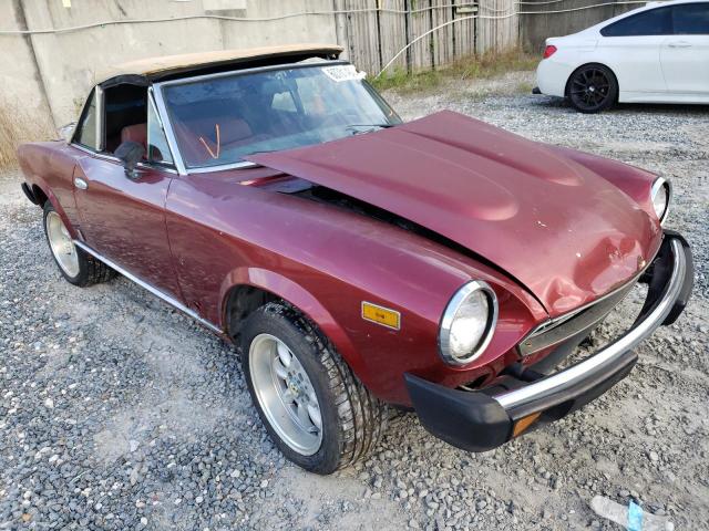 ZFAAS00B0B8180821 - 1981 FIAT 124 SPIDER MAROON photo 1