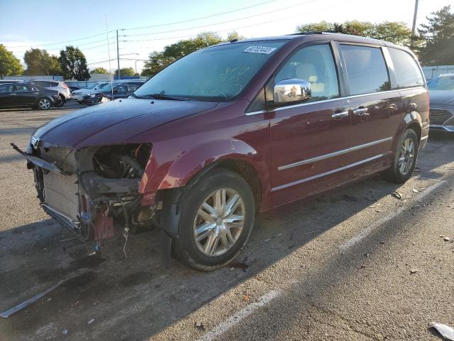 2A8HR64X18R688748 - 2008 CHRYSLER TOWN & COU MAROON photo 2