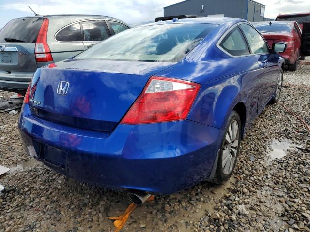 1HGCS128X8A000806 - 2008 HONDA ACCORD EXL BLUE photo 4