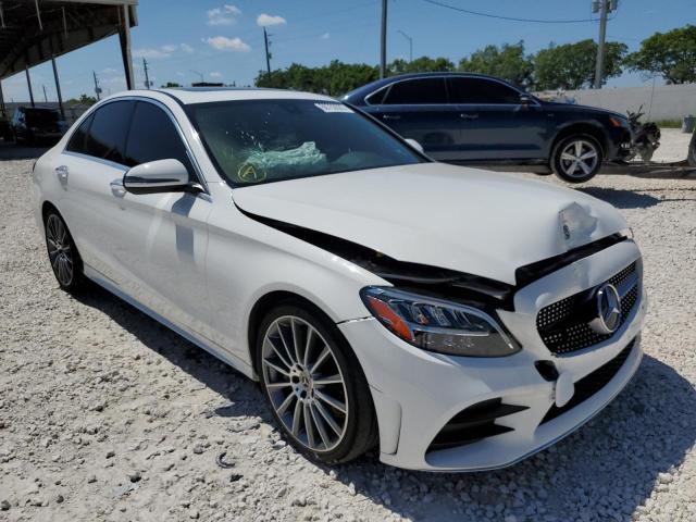 55SWF8DBXKU302708 - 2019 MERCEDES-BENZ C 300 WHITE photo 1