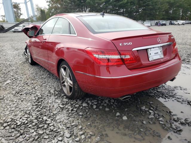 WDDKJ8JB0DF211700 - 2013 MERCEDES-BENZ E 350 4MAT RED photo 3