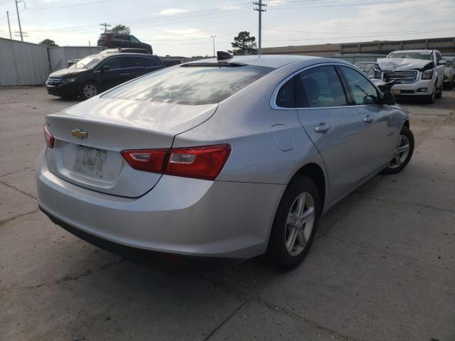 1G1ZC5ST8LF067619 - 2020 CHEVROLET MALIBU LS SILVER photo 4