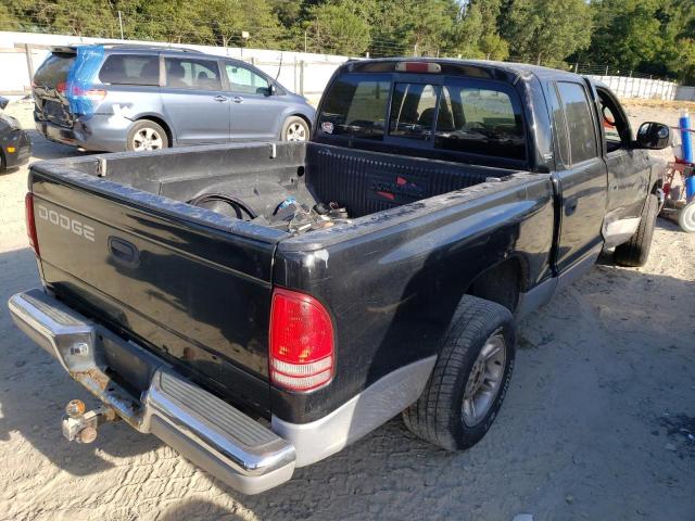 1B7GL2AZ7YS729157 - 2000 DODGE DAKOTA QUA BLACK photo 4