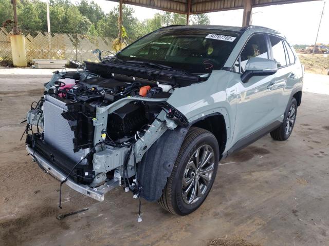 JTMB6RFV9ND063208 - 2022 TOYOTA RAV4 XLE P GRAY photo 2