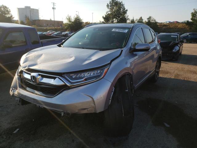 5J6RW1H90HL013415 - 2017 HONDA CR-V TOURI SILVER photo 2