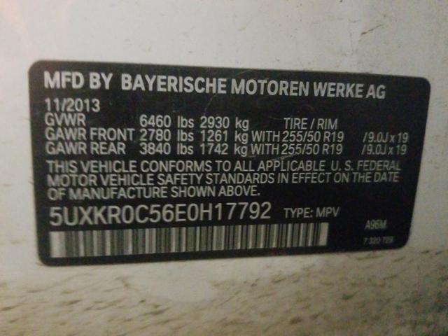 5UXKR0C56E0H17792 - 2014 BMW X5 XDRIVE35I  photo 10