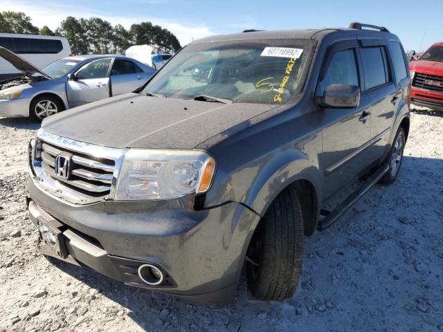 5FNYF3H58CB032672 - 2012 HONDA PILOT GRAY photo 2