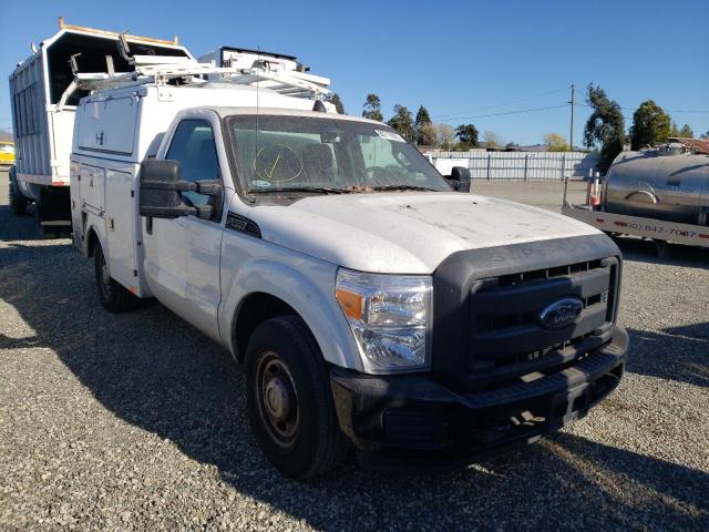 1FDRF3A68DEB92315 - 2013 FORD 350 S\C PU WHITE photo 1