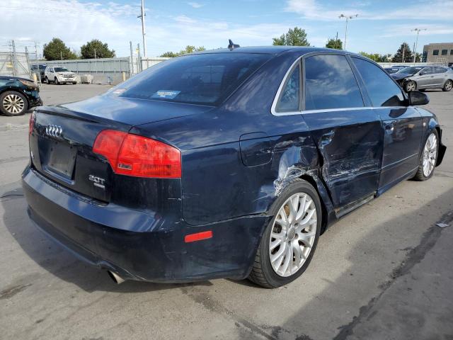 WAUDF78E68A132322 - 2008 AUDI A4 BLUE photo 4