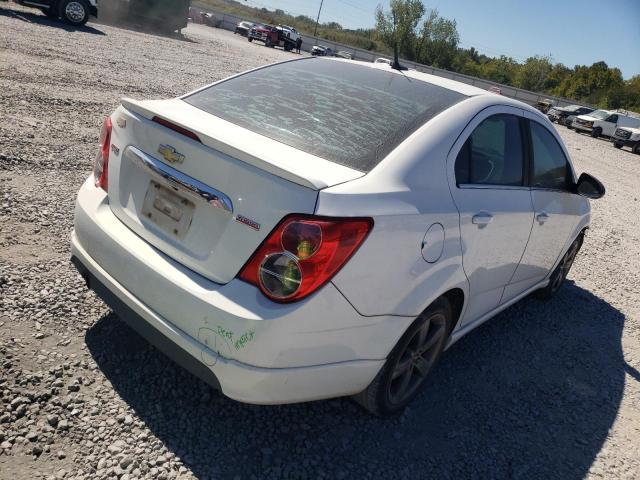 1G1JG5SB3E4235514 - 2014 CHEVROLET SONIC RS WHITE photo 4