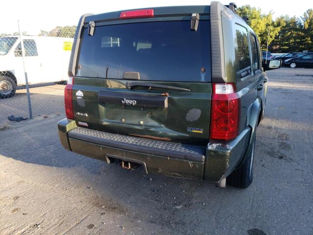 1J8HG48P17C621756 - 2007 JEEP COMMANDER მწვანე ფოტო 9