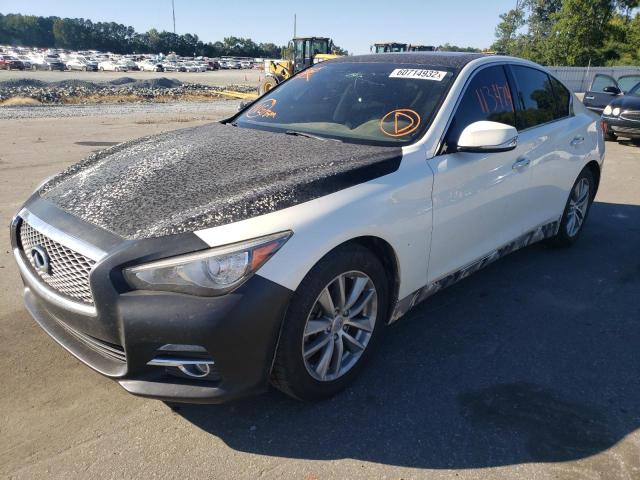 JN1EV7AP6HM735973 - 2017 INFINITI Q50 PREMIU WHITE photo 2