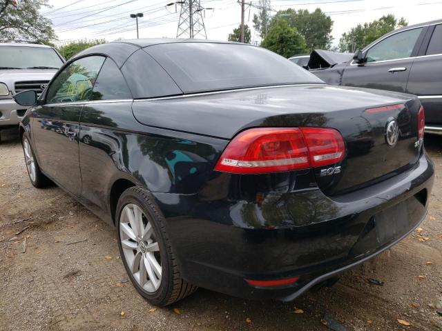WVWBW7AH3CV003969 - 2012 VOLKSWAGEN EOS KOMFOR 黑色 照片 3
