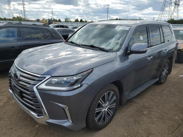 JTJHY7AX3J4273506 - 2018 LEXUS LX 570 GRAY photo 2