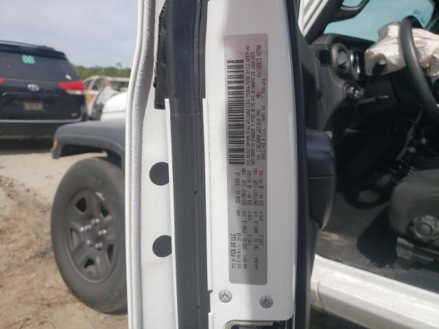 1C4GJXANXJW221814 - 2018 JEEP WRANGLER S WHITE photo 10