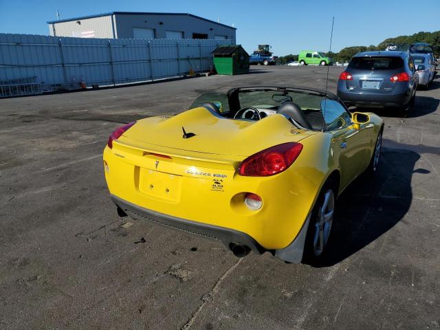 1G2MG35X37Y141987 - 2007 PONTIAC SOLSTICE G YELLOW photo 4