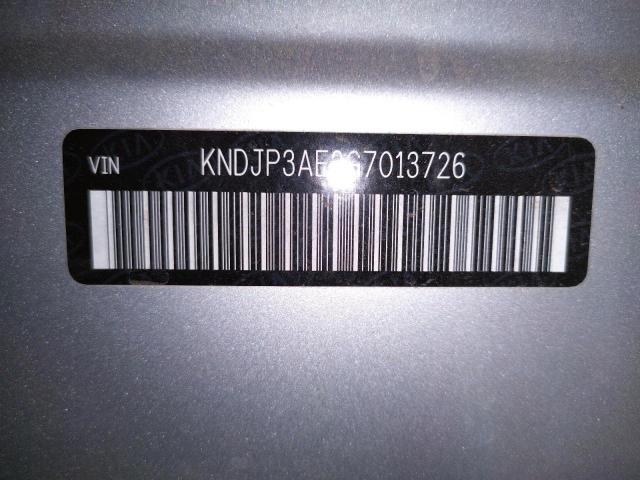 KNDJP3AE3G7013726 - 2016 KIA SOUL EV SILVER photo 10