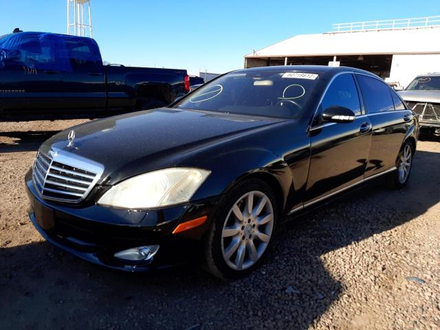 WDDNG71X47A027329 - 2007 MERCEDES-BENZ S 550 BLACK photo 2