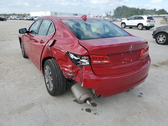 19UUB1F39JA004712 - 2018 ACURA TLX RED photo 3