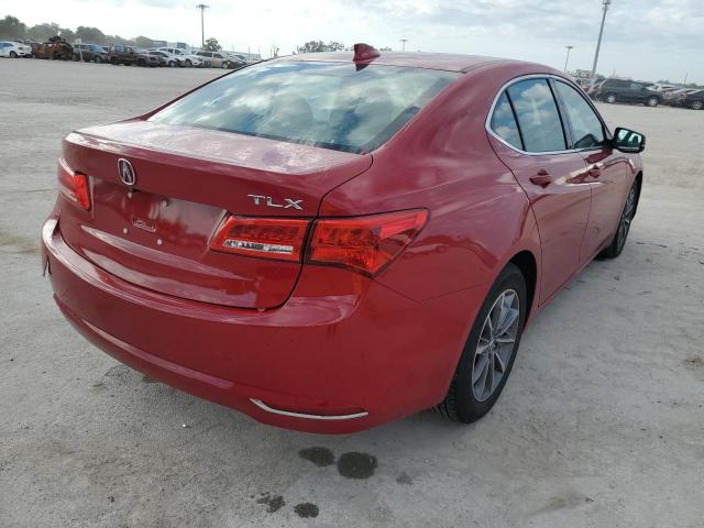 19UUB1F39JA004712 - 2018 ACURA TLX RED photo 4