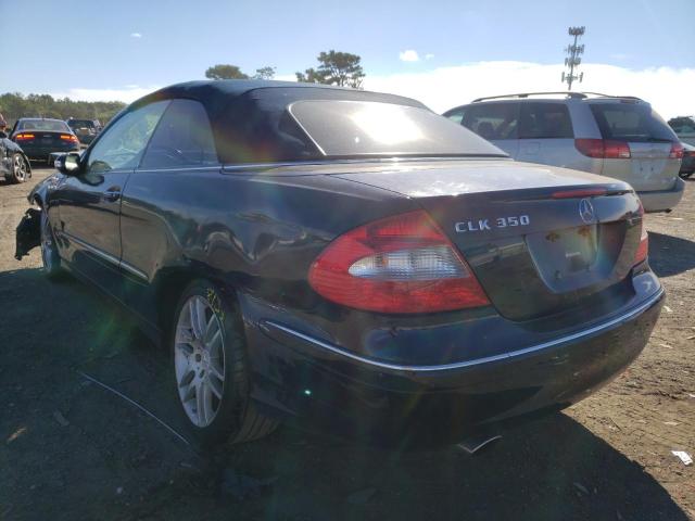 WDBTK56F39T102242 - 2009 MERCEDES-BENZ CLK 350 BLUE photo 3