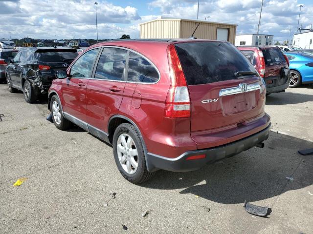 5J6RE38789L011541 - 2009 HONDA CR-V EXL BURGUNDY photo 3