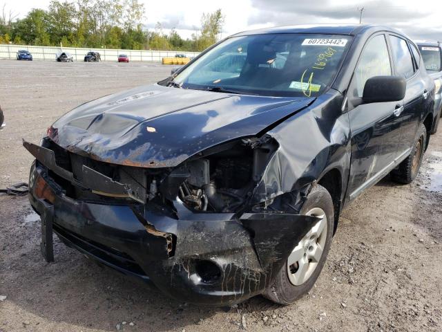 JN8AS5MV4BW278437 - 2011 NISSAN ROGUE S BLACK photo 2