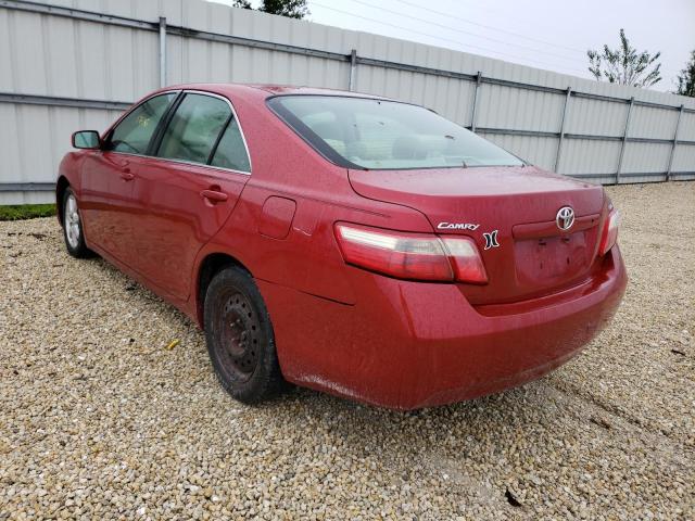 4T1BE46K47U013973 - 2007 TOYOTA CAMRY CE RED photo 2