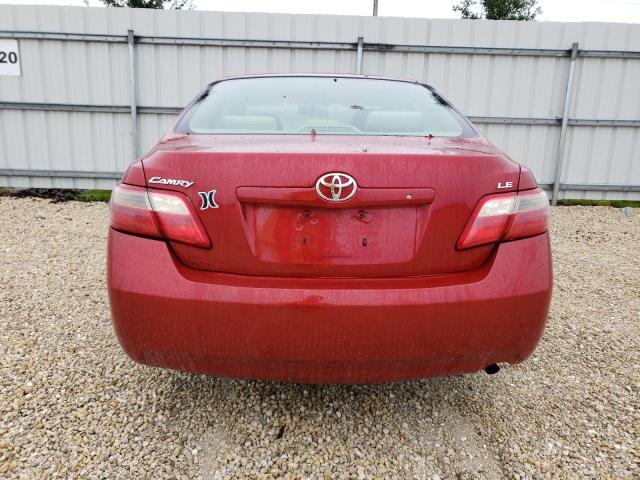 4T1BE46K47U013973 - 2007 TOYOTA CAMRY CE RED photo 6