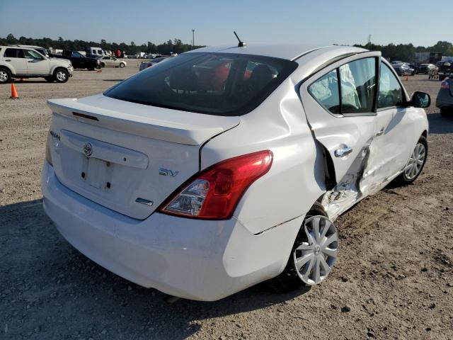 3N1CN7AP1DL882651 - 2013 NISSAN VERSA S WHITE photo 4