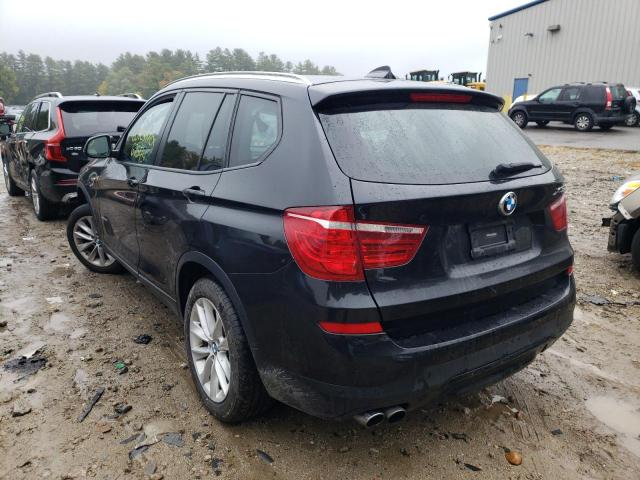 5UXWX9C36H0T17114 - 2017 BMW X3 XDRIVE2 BLACK photo 3