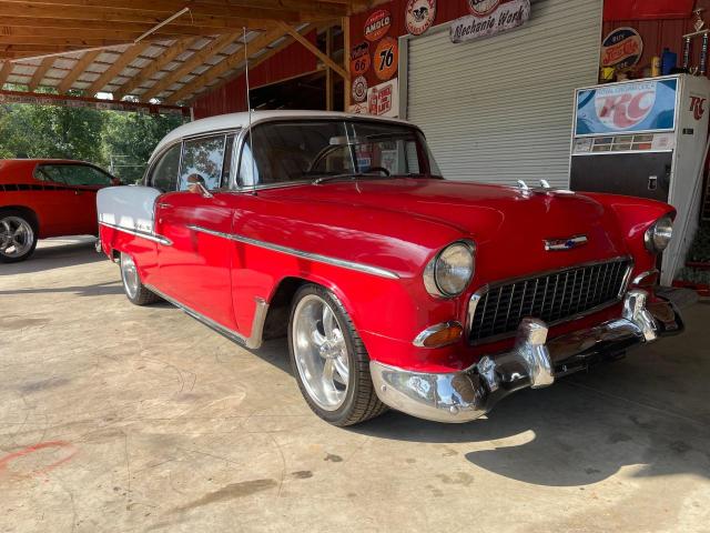 VC55F075551 - 1955 CHEVROLET BEL AIR RED photo 1