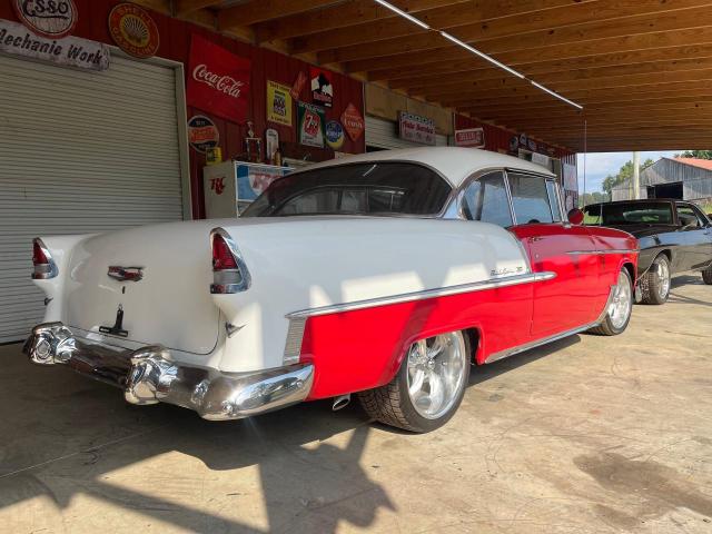 VC55F075551 - 1955 CHEVROLET BEL AIR RED photo 4