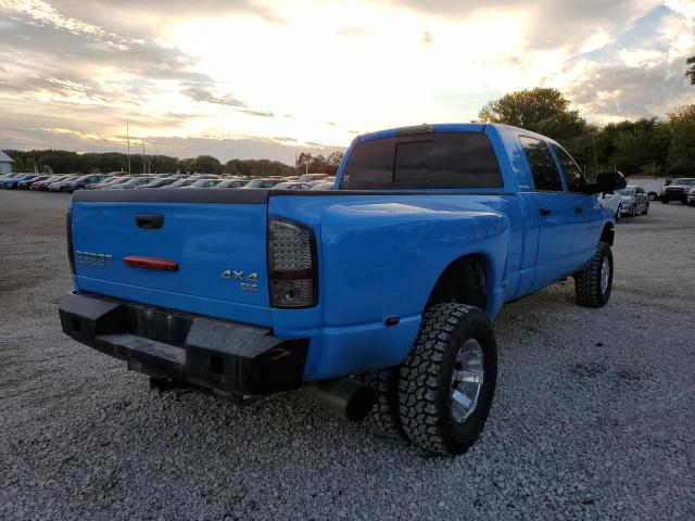 3D7MX49C36G223791 - 2006 DODGE RAM 3500 BLUE photo 4