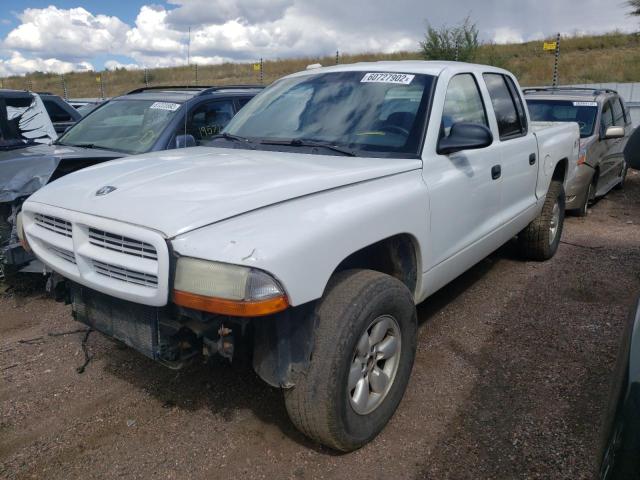 1D7HG48N24S735469 - 2004 DODGE DAKOTA QUA WHITE photo 2