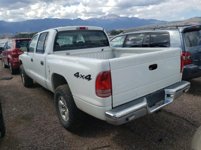 1D7HG48N24S735469 - 2004 DODGE DAKOTA QUA WHITE photo 3