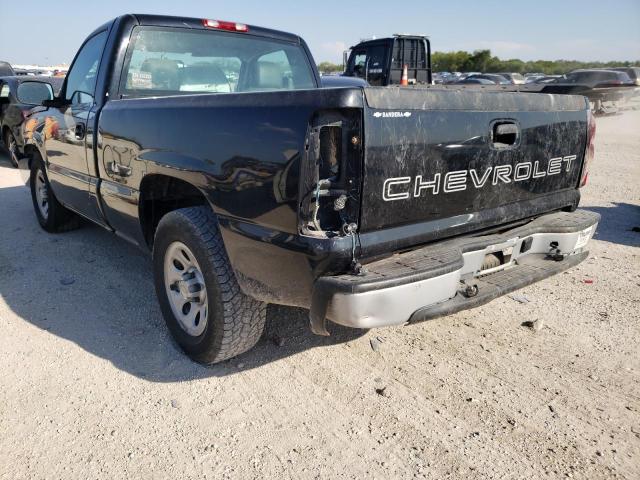 3GCEC14X37G222726 - 2007 CHEVROLET SILVERADO BLACK photo 3