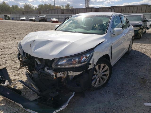 1HGCR3F88EA032926 - 2014 HONDA ACCORD EXL WHITE photo 2