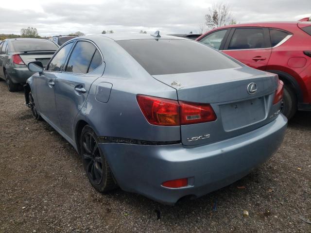 JTHCK262472015108 - 2007 LEXUS IS 250 BLUE photo 3