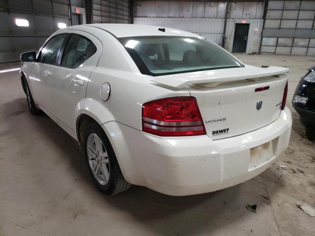 1B3CC5FB1AN139019 - 2010 DODGE AVENGER R/ WHITE photo 3