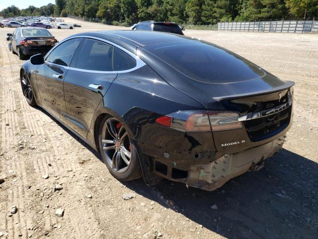 5YJSA1DP5DFP21442 - 2013 TESLA MODEL S Negro foto 3