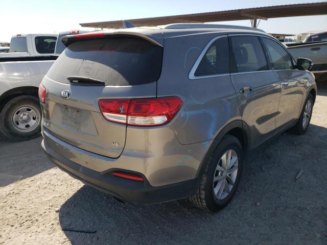 5XYPG4A53GG126742 - 2016 KIA SORENTO LX CHARCOAL photo 4