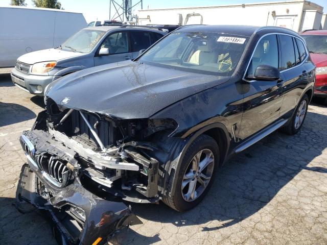 5UXTY3C00M9H37656 - 2021 BMW X3 SDRIVE3 Қара фото 2