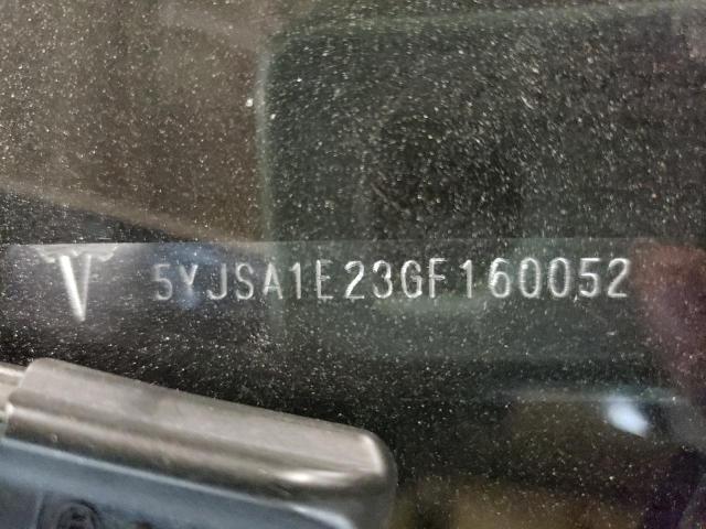5YJSA1E23GF160052 - 2016 TESLA MODEL S Grafit foto 10