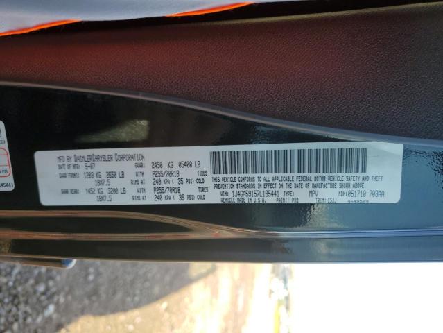 1J4GA59157L195441 - 2007 JEEP WRANGLER S BLACK photo 10