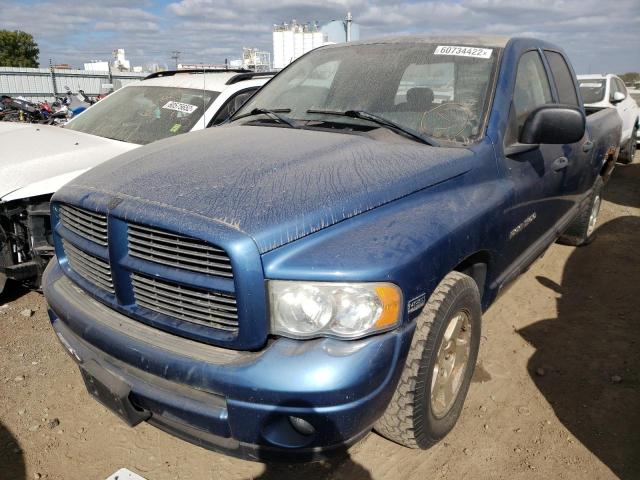 1D7HA18D04S540994 - 2004 DODGE RAM PICKUP BLUE photo 2