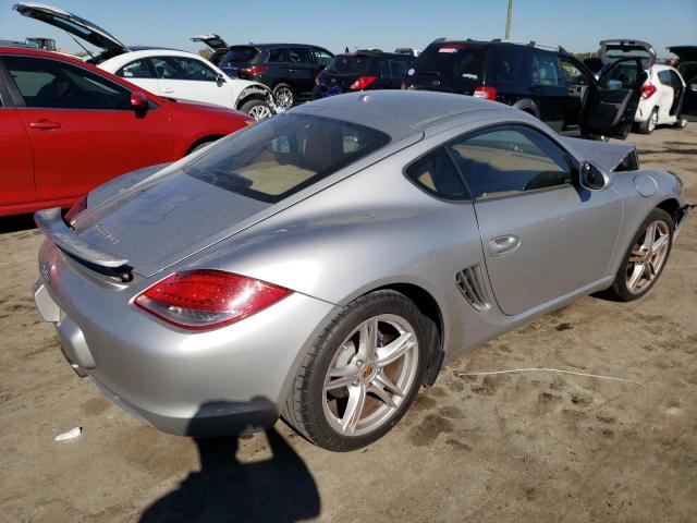 WP0AA29809U761123 - 2009 PORSCHE CAYMAN SILVER photo 4