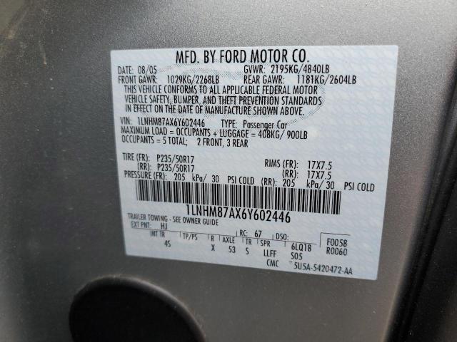 1LNHM87AX6Y602446 - 2006 LINCOLN LS 银色 照片 10