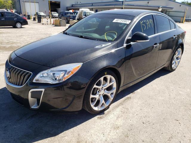 2G4GT5GX1E9223162 - 2014 BUICK REGAL GS Сұр фото 2