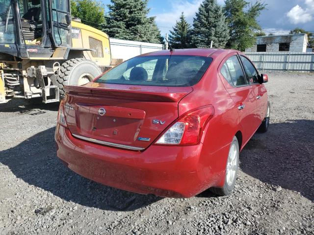 3N1CN7AP4EL866932 - 2014 NISSAN VERSA SV W RED photo 4